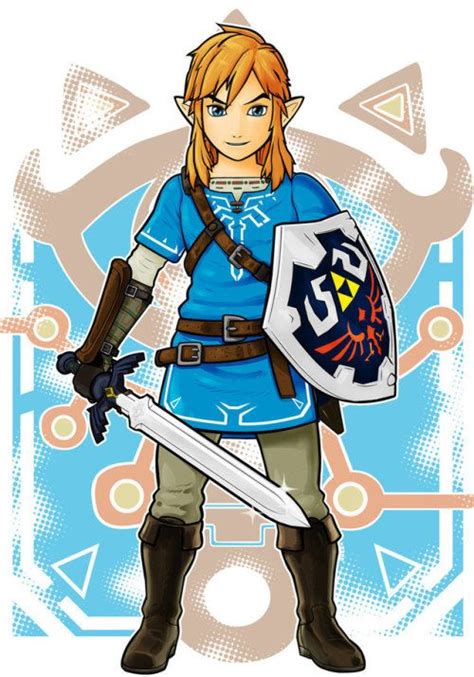 Link Breath Of The Wild Art By Terry Huddleston Fb Video Game Art