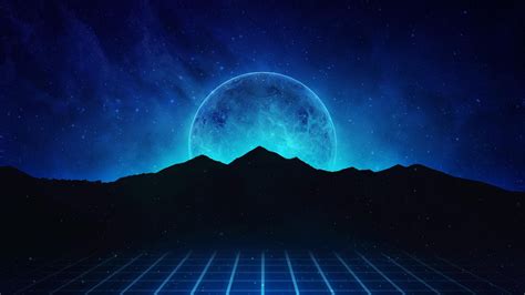 Neon Retrowave Hills Wallpaper Hd Artist 4k Wallpapers Images And