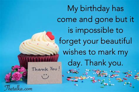 Thanks Quotes For Birthday Wishes 50 Best Thank You