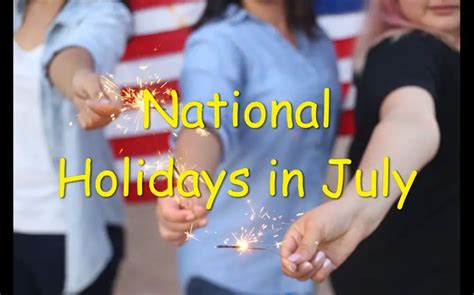National Holidays In July 2024 Calendar