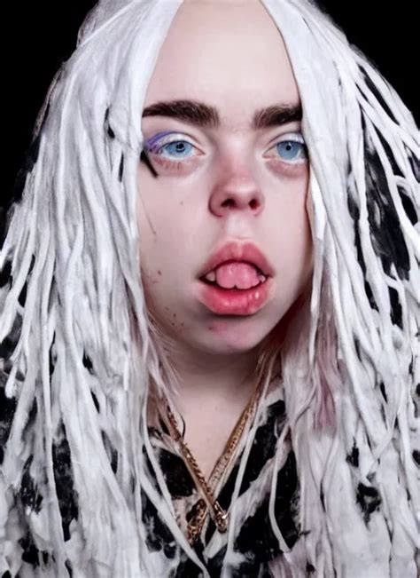 A Hyper Realistic Render Of Billie Eilish Wearing A Stable Diffusion