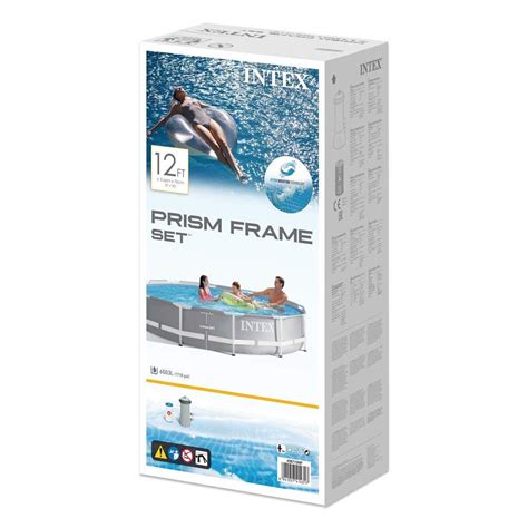 28712 Intex 12 X 30 Prism Frame Pool With Water Filter Pump A
