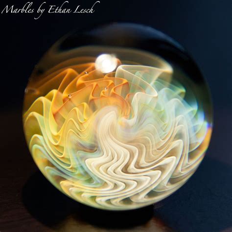 1 46 Handmade Marble By ~ethan Lesch~ Borosilicate Boro Art Ethanlesch Glass Glass