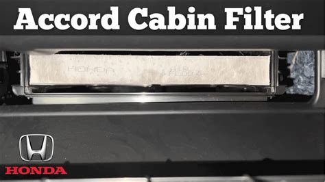 How To Change A Honda Accord Cabin Air Filter Remove