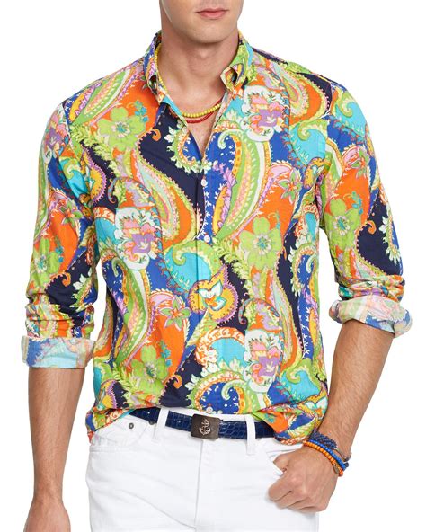 Lyst Ralph Lauren Polo Paisley Poplin Shirt Regular Fit For Men