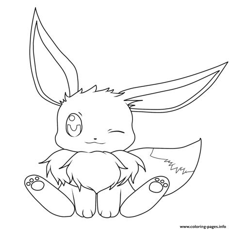 Eevee Coloring Pages To Print At Free Printable