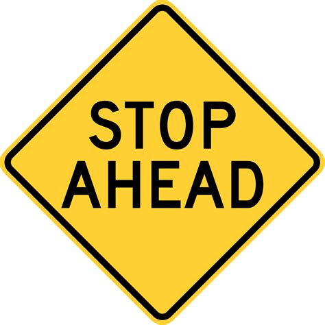 W3 1a Stop Ahead Signs And Safety Devices