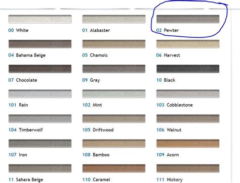 Mapei Grout Color Chart