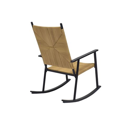 Better Homes And Gardens Ventura Outdoor Steel Rocking Chair Natural