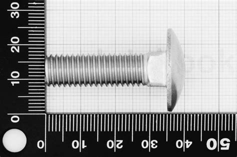 M10x35 Carriage Bolt Din 603 Stainless Steel Aisi 316 Marine Grade