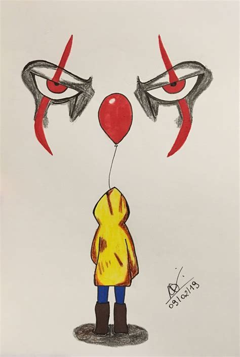 Also, each step is broken down into shapes you can understand. Pennywise, IT #pennywise #draw #drawings#draw #drawings # ...