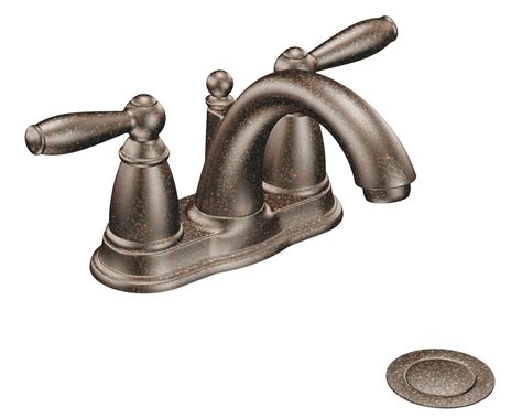 Chances are you'll found another moen oil rubbed bronze bathroom faucets higher design ideas. Moen 6610ORB Brantford 2-Handle Lavatory Faucet with Drain ...