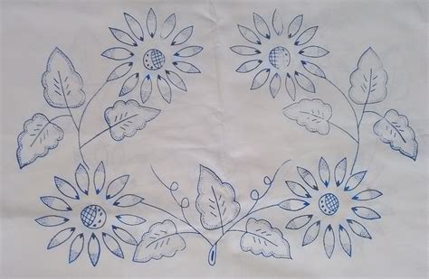 Dibujos Flores Para Bordar 4 Dibujos De Flores Para Bordar A Mano