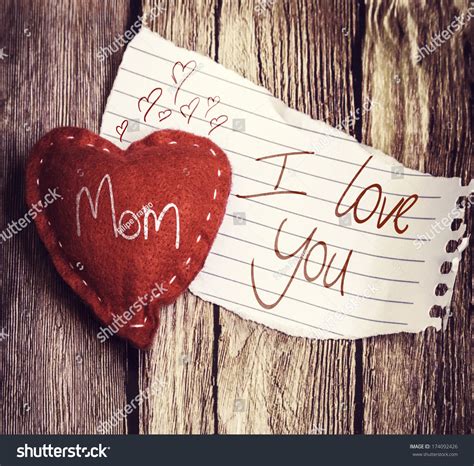 Love You Mom Written On Peace Stock Photo Edit Now 174092426