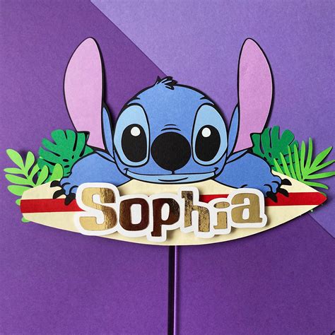 This Stitch Cake Topper Is The Perfect Addition To Any Lilo Stitch Lover S Birthday