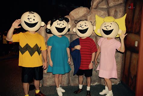 Charlie Brown With The Peanuts Gang Costumes For Group Halloween Or