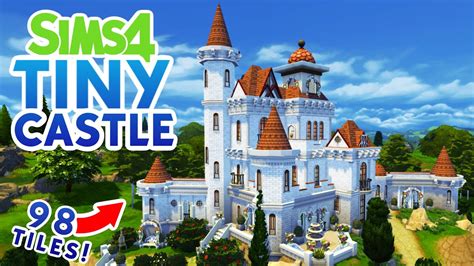 Tiny Castle Base Game Tiny House Sims 4 Speed Build Youtube