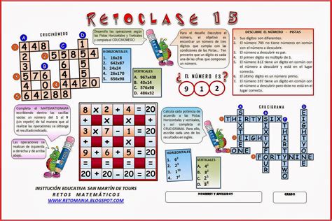 Cómo utilizar este libroel cuaderno de actividades que aquí se presenta nace con elmotivo de celebrar el año como ejemplo, el juego de caer al agua i se planteapara niños y niñas de primer ciclo de primaria para que realicensumas y entiendan el. RETOCLASE 15 ~ RETOS MATEMÁTICOS