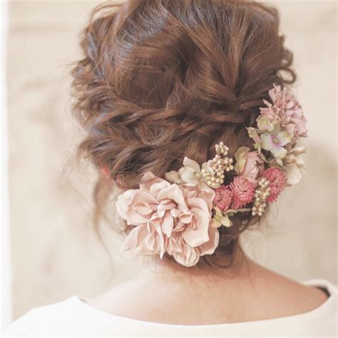 大人かわいい ショート 簡単ヘアアレンジ 結婚式｜nalu hair (ナル ...