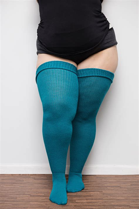 High Socks Womens Stockings Girls The Knee Sheer Striped Over Thigh