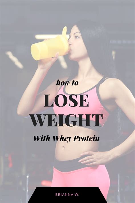 how to lose weight with whey protein for women hubpages