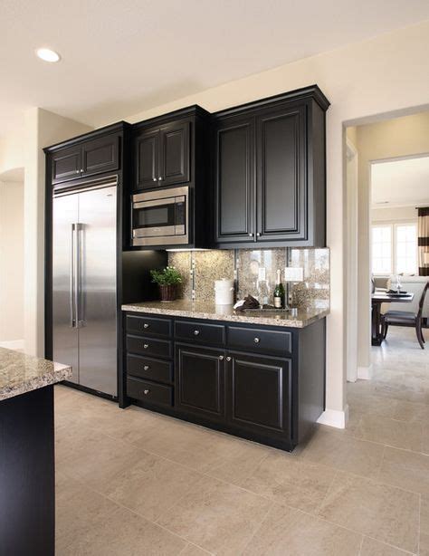 Kitchen remodel ideas can be a very exciting but, the planning required to execute a beautiful kitchen remodel or design can be daunting. Great Design Black Kitchen Cabinets Complete With Small ...