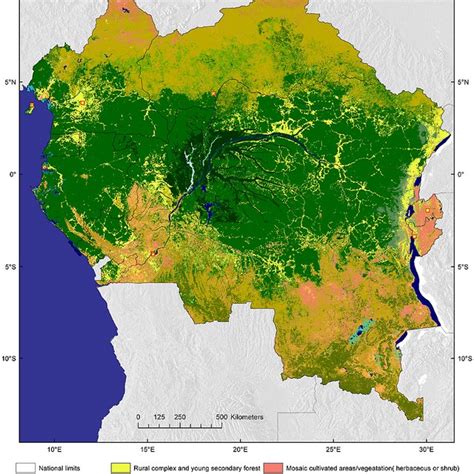 User Label And Lccs Legends For The Congo Basin Vegetation Types Map