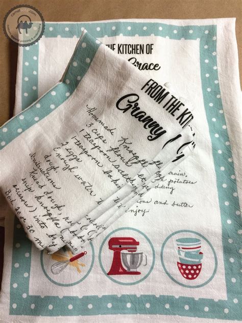 Personalized Kitchen Towels With Recipe Find Vegetarian Recipes