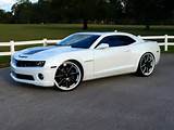 All White Camaro With White Rims Pictures