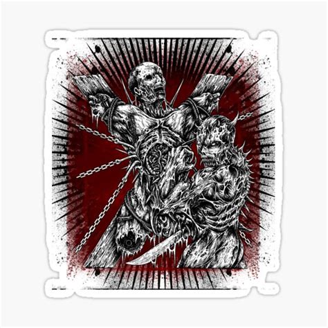 Tortured Blood Splatter Sticker For Sale By Dmgdsociety666 Redbubble