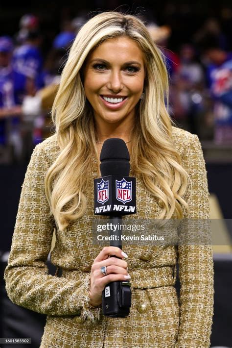 Nfl Network Reporter Taylor Bisciotti Poses For A Photo After An Nfl