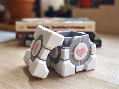 Portal Weighted Companion Cube Box 3d Printed Etsy