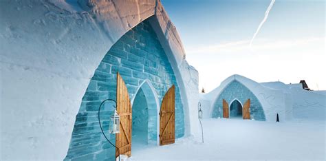 The Ice Hotel Hôtel De Glace Near Quebec City Canada Is The First