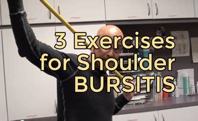 We look at symptoms, causes, and ways of relieving the pain. 3 Exercises for Shoulder Bursitis | Clean+Healthy*Food ...