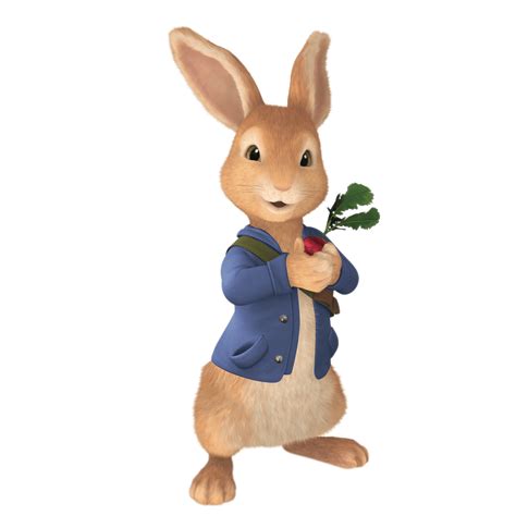 Peter Rabbit Holding Radish Transparent Png Stickpng