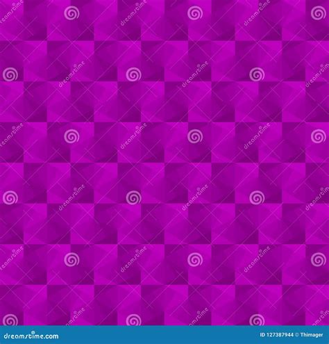 Abstract Purple Cube Patterns Background Stock Illustration
