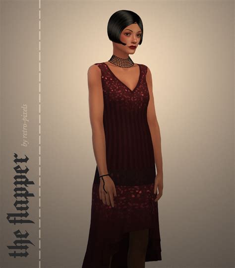 Pin By Historical Sims Finds On All Sims 4 Cc Flapper Dress Dresses