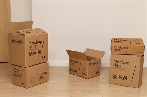 Premium Psd Cardboard Box For Moving House And Packaging