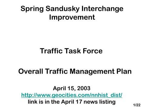 Ppt Spring Sandusky Interchange Improvement Powerpoint Presentation