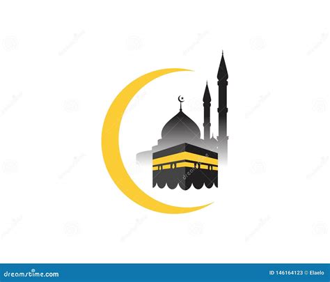 Kaaba Vector Illustration Icon 146164293