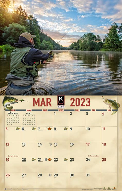 2023 Bass Fishing Calendar Best 2023 Fishing Calendar