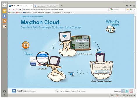 Hier bekommen sie den browser in der aktuellsten version. Maxthon Cloud Browser 4.0.3.6000 - 32-bit | Web browsers