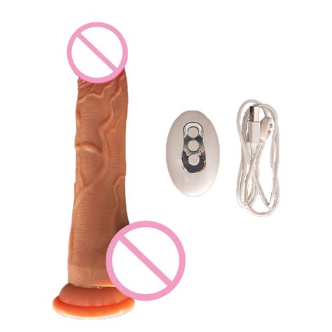 Thrusting Sex Toys Belt Vibrator Massage Remote Control Giant Dildo