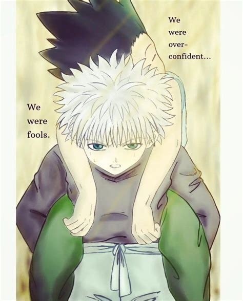 Killua Carrying Gon After Encountering Neferpitou Inspired In 1999 Art