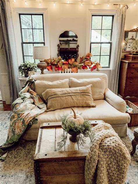 Fall Inspired Rustic Farmhouse Decor Farmhouse Living Room Furniture