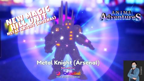 Anime Adventures Roblox Metal Knight Arsenal Showcase Youtube