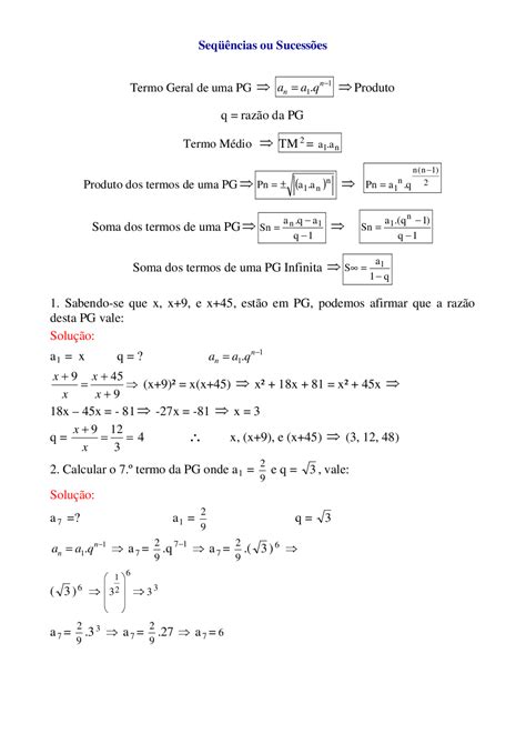 Exercicio De Pg Resolvido