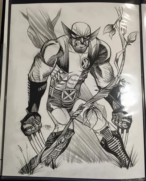 Savage Wolverine In Ben Lees Shawn Crystal Comic Art Gallery Room