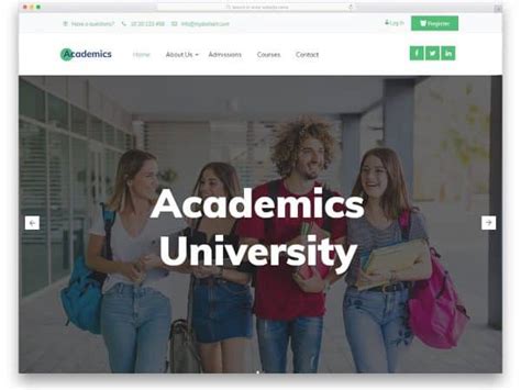 Best Free College Website Templates Uicookies