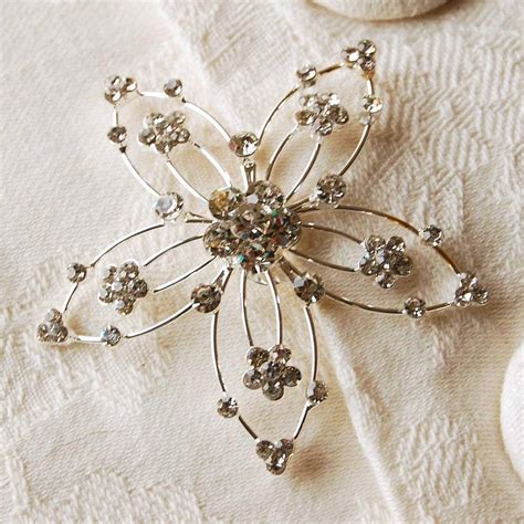 Vintage Style Flower Hair Comb By Highland Angel